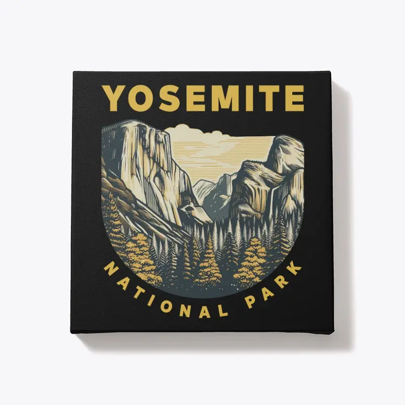 Yosemite National Park Vintage Hiking