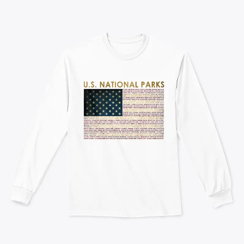 Vintage US Parks US Flag National Parks