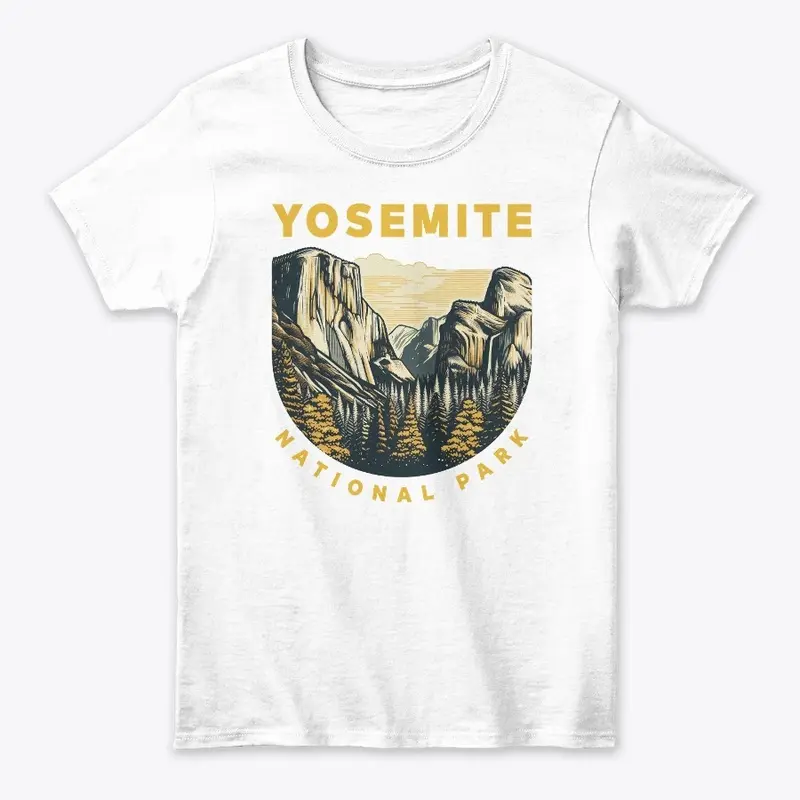 Yosemite National Park Vintage Hiking