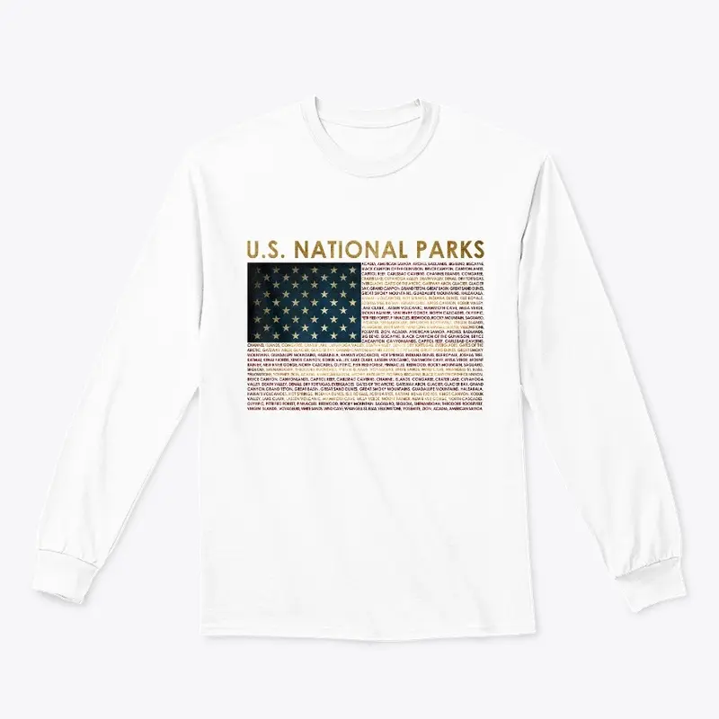 Vintage US Parks US Flag National Parks